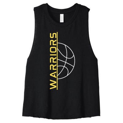 Warriors Basketball Women's Racerback Cropped Tank