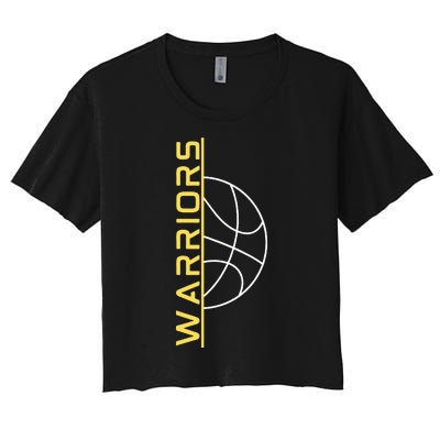 Warriors Basketball Women's Crop Top Tee