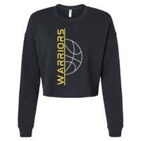 Warriors Basketball Cropped Pullover Crew