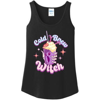 Witch Brew Witchy Skeleton Hand And Halloween Latte Gift Ladies Essential Tank