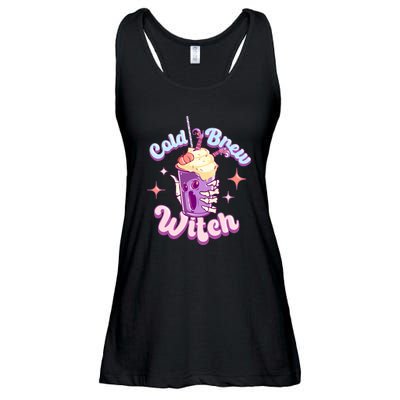 Witch Brew Witchy Skeleton Hand And Halloween Latte Gift Ladies Essential Flowy Tank