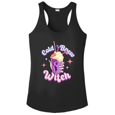 Witch Brew Witchy Skeleton Hand And Halloween Latte Gift Ladies PosiCharge Competitor Racerback Tank