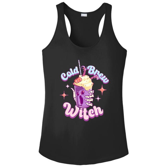 Witch Brew Witchy Skeleton Hand And Halloween Latte Gift Ladies PosiCharge Competitor Racerback Tank