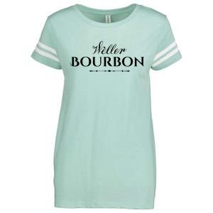 Weller Bourbon Whiskey Kentucky Distillery Trail Enza Ladies Jersey Football T-Shirt