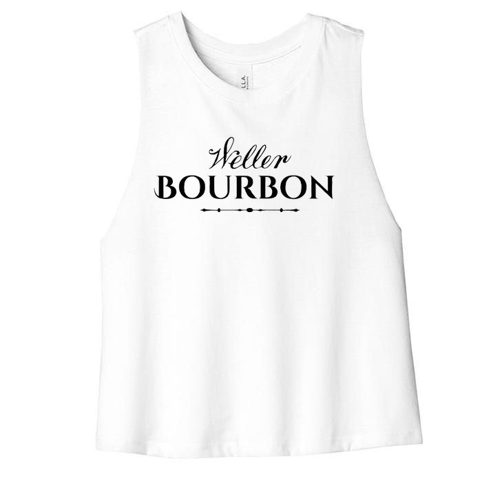 Weller Bourbon Whiskey Kentucky Distillery Trail Women's Racerback Cropped Tank