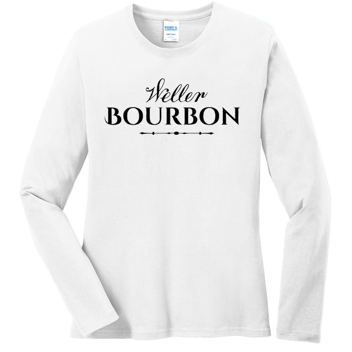 Weller Bourbon Whiskey Kentucky Distillery Trail Ladies Long Sleeve Shirt