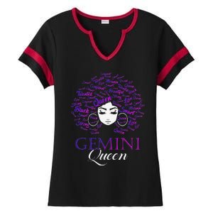 Wo Black Wo Afro Hair Gemini Queen Birthday Gift Ladies Halftime Notch Neck Tee