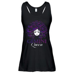 Wo Black Wo Afro Hair Gemini Queen Birthday Gift Ladies Essential Flowy Tank