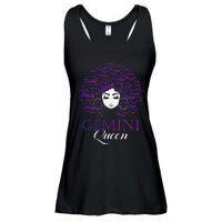 Wo Black Wo Afro Hair Gemini Queen Birthday Gift Ladies Essential Flowy Tank