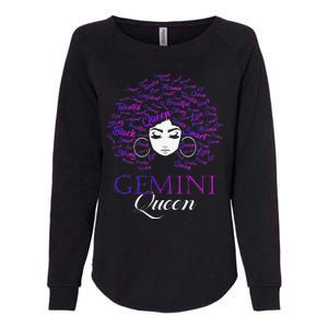 Wo Black Wo Afro Hair Gemini Queen Birthday Gift Womens California Wash Sweatshirt