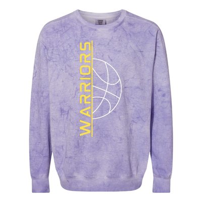 Warriors Basketball  Colorblast Crewneck Sweatshirt