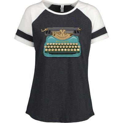 Writer&X27;S Block Enza Ladies Jersey Colorblock Tee