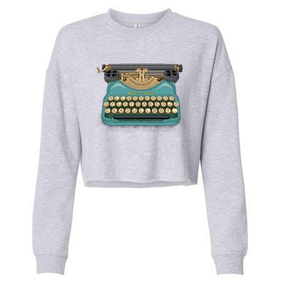 Writer&X27;S Block Cropped Pullover Crew