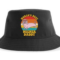 WorldS Best Wiener Daddy Funny Dog Lover Design Sustainable Bucket Hat
