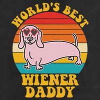 WorldS Best Wiener Daddy Funny Dog Lover Design 15oz Campfire Ceramic Mug