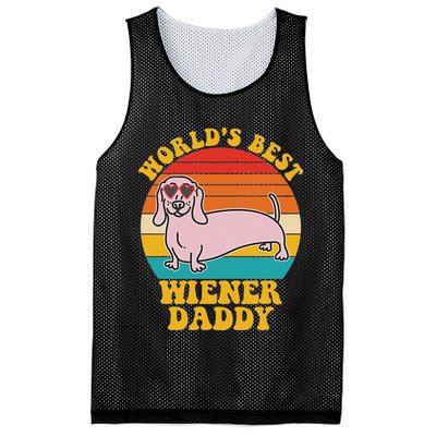 WorldS Best Wiener Daddy Funny Dog Lover Design Mesh Reversible Basketball Jersey Tank