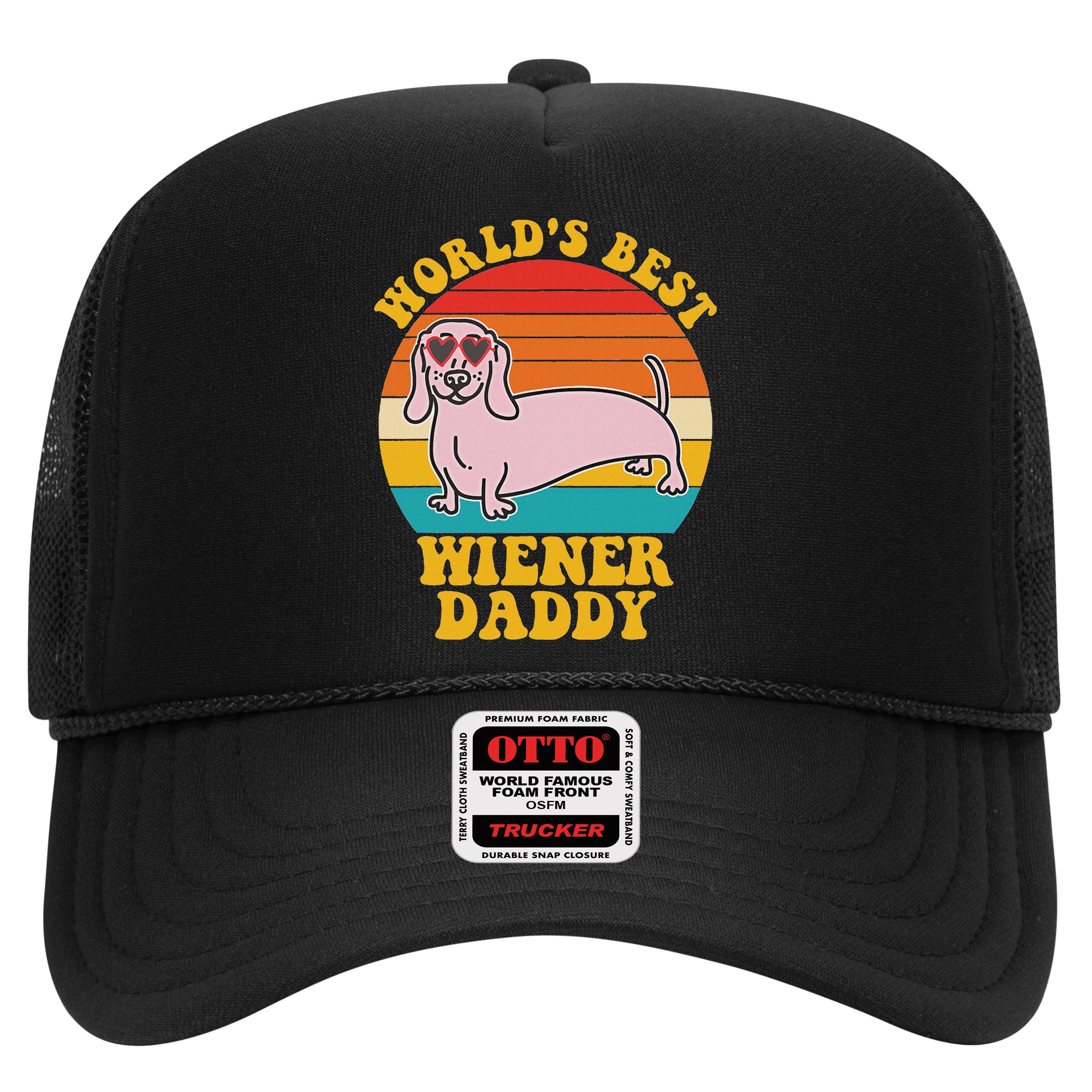 WorldS Best Wiener Daddy Funny Dog Lover Design Hat
