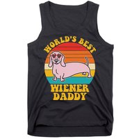 WorldS Best Wiener Daddy Funny Dog Lover Design Tank Top