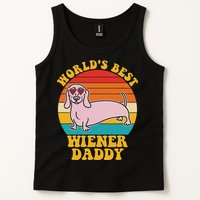 WorldS Best Wiener Daddy Funny Dog Lover Design Tank Top