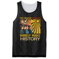 Well Behaved Women Rarely Make History Strong Women Mesh Reversible Basketball Jersey Tank