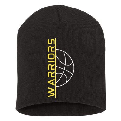 Warriors Basketball Short Acrylic Beanie