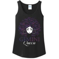 Womens Black Womens Afro Hair Gemini Queen Birthday Gift Ladies Essential Tank