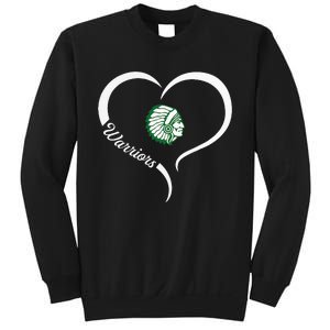 West Branch Warriors Logo Half Heart Slogan Hs Sweatshirt