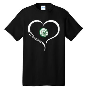 West Branch Warriors Logo Half Heart Slogan Hs Tall T-Shirt