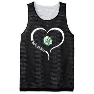 West Branch Warriors Logo Half Heart Slogan Hs Mesh Reversible Basketball Jersey Tank