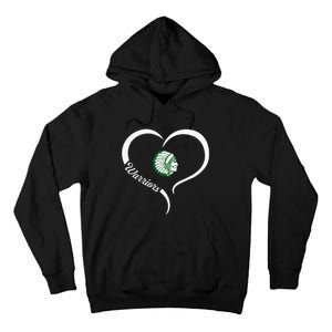 West Branch Warriors Logo Half Heart Slogan Hs Tall Hoodie