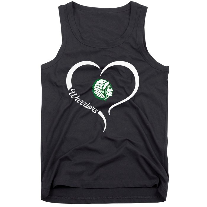 West Branch Warriors Logo Half Heart Slogan Hs Tank Top