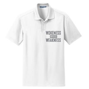 Wokeness Breeds Weakness Dry Zone Grid Polo