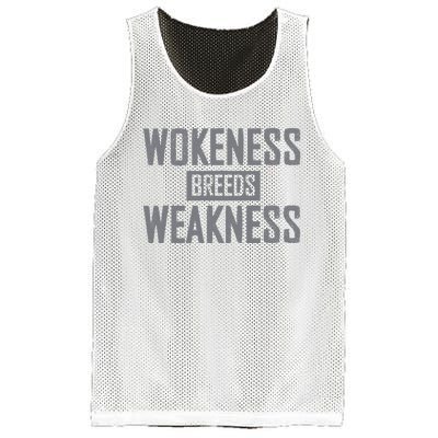 Wokeness Breeds Weakness Mesh Reversible Basketball Jersey Tank