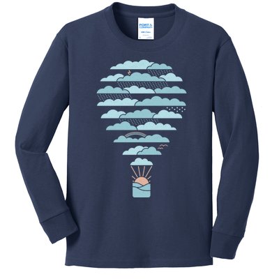 Weather Balloon Kids Long Sleeve Shirt