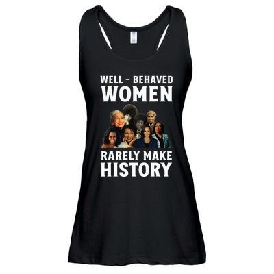 Well Behaved Women Rarely Make History Kamala Harris 2024 Ladies Essential Flowy Tank