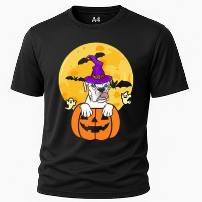 White Boxer Witch Dog Lover Halloween Costume Performance Shirt