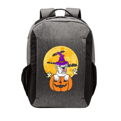 White Boxer Witch Dog Lover Halloween Costume Vector Backpack