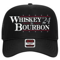 Whiskey Bourbon Whiskey 24 And Bourbon Funny Gift High Crown Mesh Back Trucker Hat