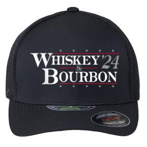 Whiskey Bourbon Whiskey 24 And Bourbon Funny Gift Flexfit Unipanel Trucker Cap