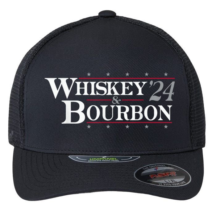 Whiskey Bourbon Whiskey 24 And Bourbon Funny Gift Flexfit Unipanel Trucker Cap