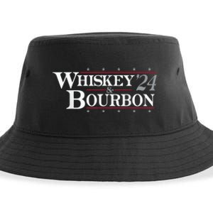 Whiskey Bourbon Whiskey 24 And Bourbon Funny Gift Sustainable Bucket Hat