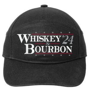 Whiskey Bourbon Whiskey 24 And Bourbon Funny Gift 7-Panel Snapback Hat