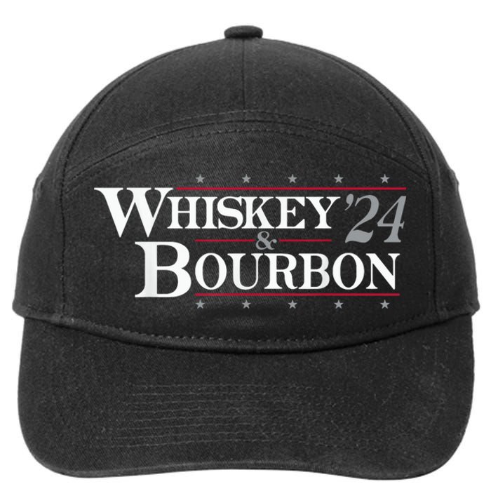 Whiskey Bourbon Whiskey 24 And Bourbon Funny Gift 7-Panel Snapback Hat