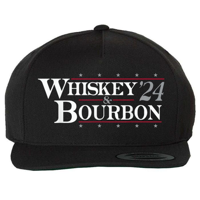 Whiskey Bourbon Whiskey 24 And Bourbon Funny Gift Wool Snapback Cap