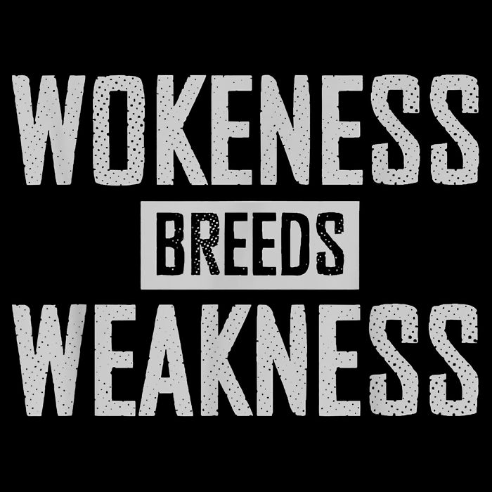 Wokeness Breeds Weakness Drawstring Bag