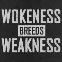 Wokeness Breeds Weakness Large Microfiber Waffle Golf Towel