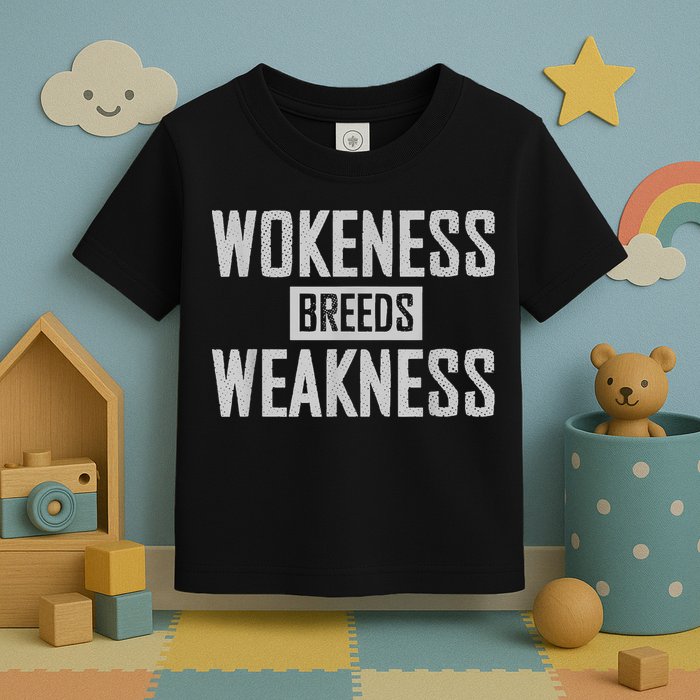 Wokeness Breeds Weakness Toddler T-Shirt