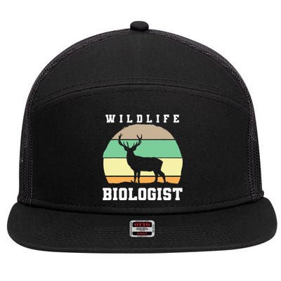 Wildlife Biologist Wildlife Biologist 7 Panel Mesh Trucker Snapback Hat