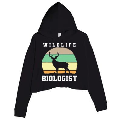 Wildlife Biologist Wildlife Biologist Crop Fleece Hoodie