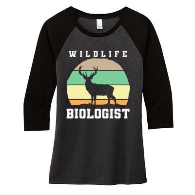 Wildlife Biologist Wildlife Biologist Women's Tri-Blend 3/4-Sleeve Raglan Shirt